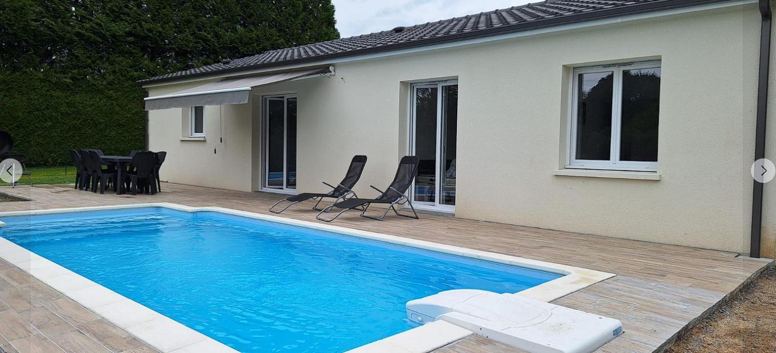 Villa Les Granges De Soulagnieux Et Sa Piscine Privee à Piégut-Pluviers Extérieur photo